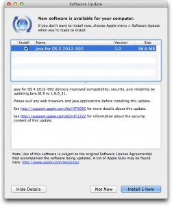 MacOS-X Lion Java Update 2